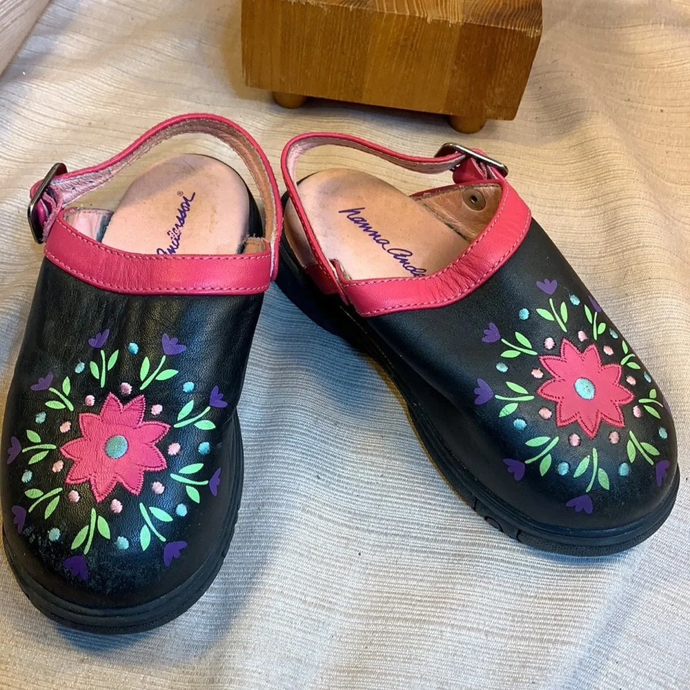 Hanna Andersson flower wear-two-way clogs